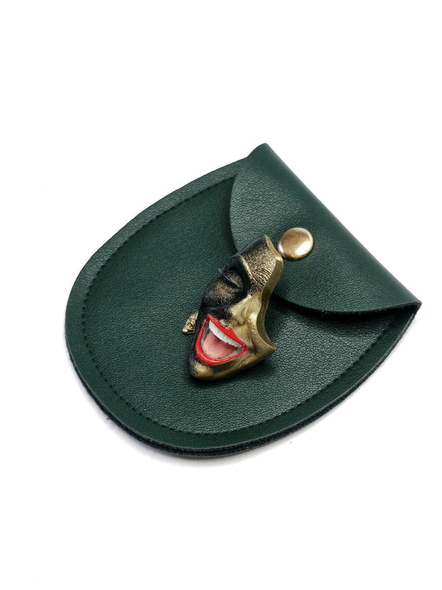 Mini Brooch — Smile Black Gold by Modernista Art