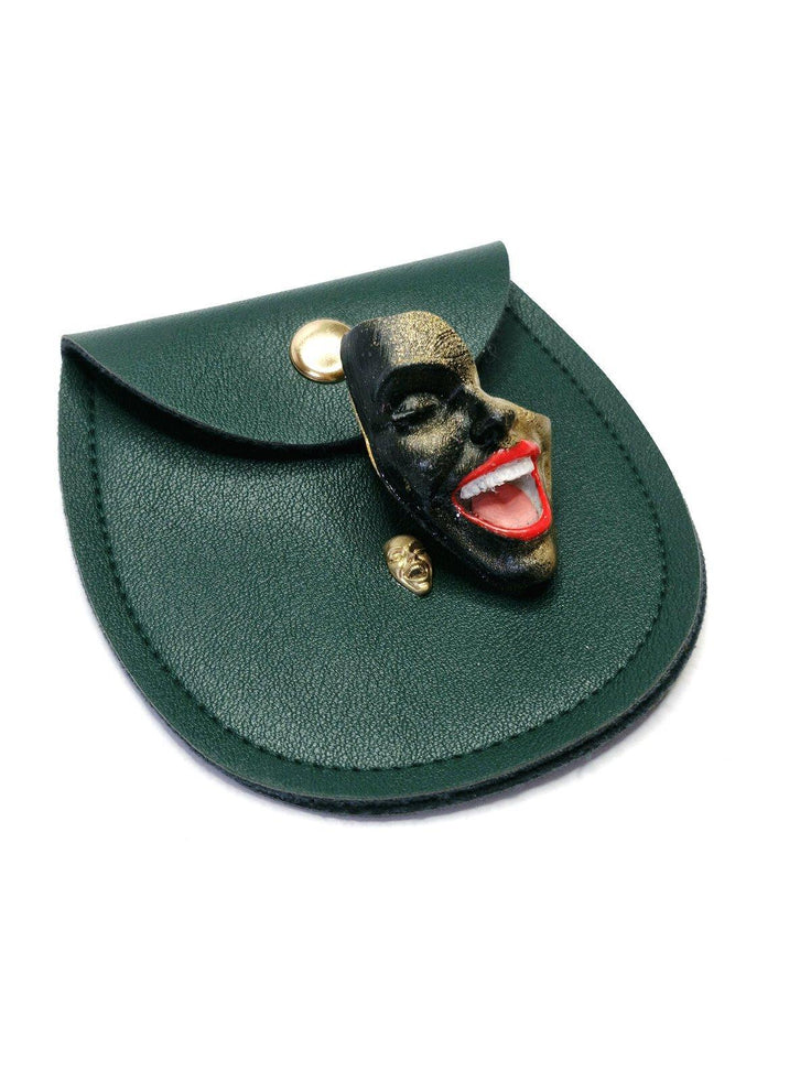 Mini Brooch — Smile Black Gold by Modernista Art