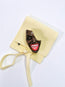 Mini Brooch — Smile Brown Cheer by Modernista Art