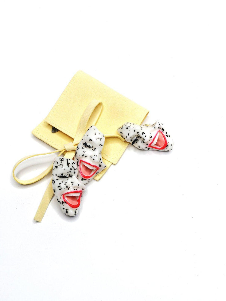 Mini Brooch — Smile Classy Moon by Modernista Art