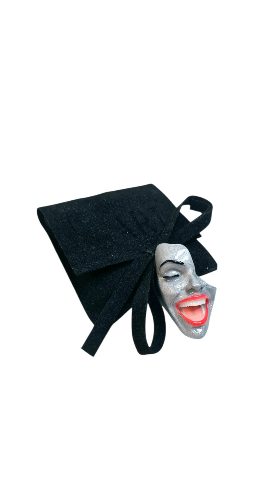 Mini-Brosche Smile Silver Veil