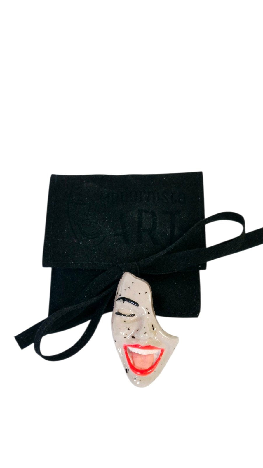 Mini-Brosche Smile Stylish Nude