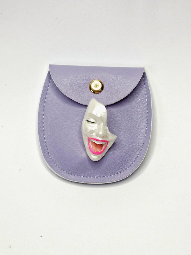 Mini Brooch — Smile White Pearl by Modernista Art