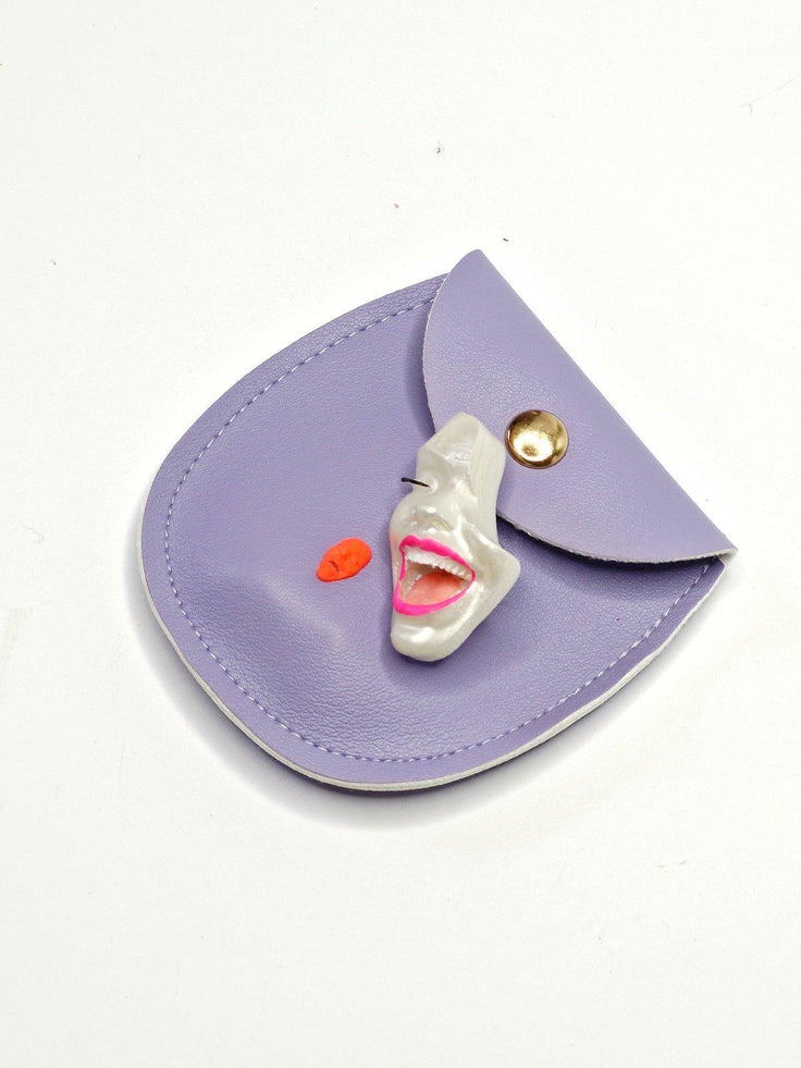 Mini Brooch — Smile White Pearl by Modernista Art