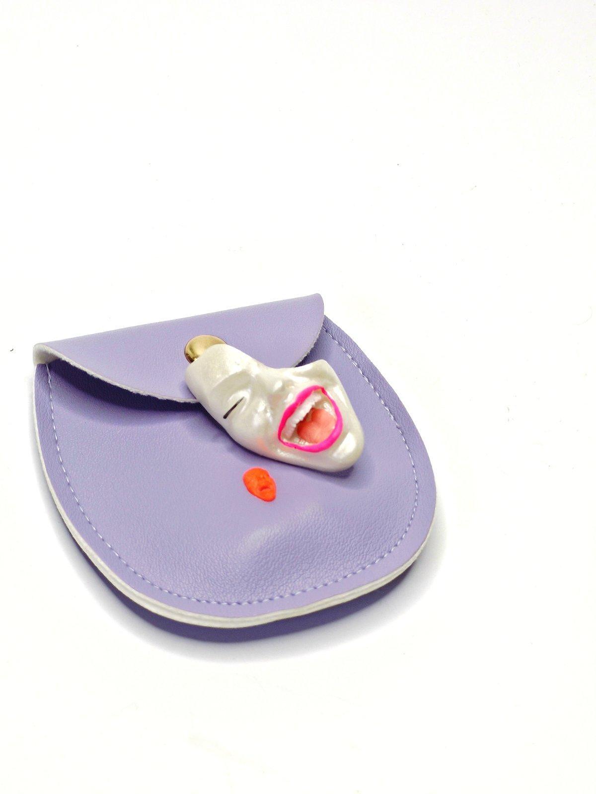 Mini Brooch — Smile White Pearl by Modernista Art
