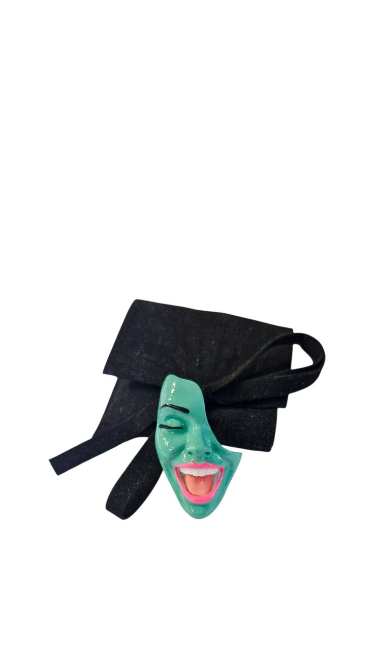 Summer Mint Smile Mini-Brosche