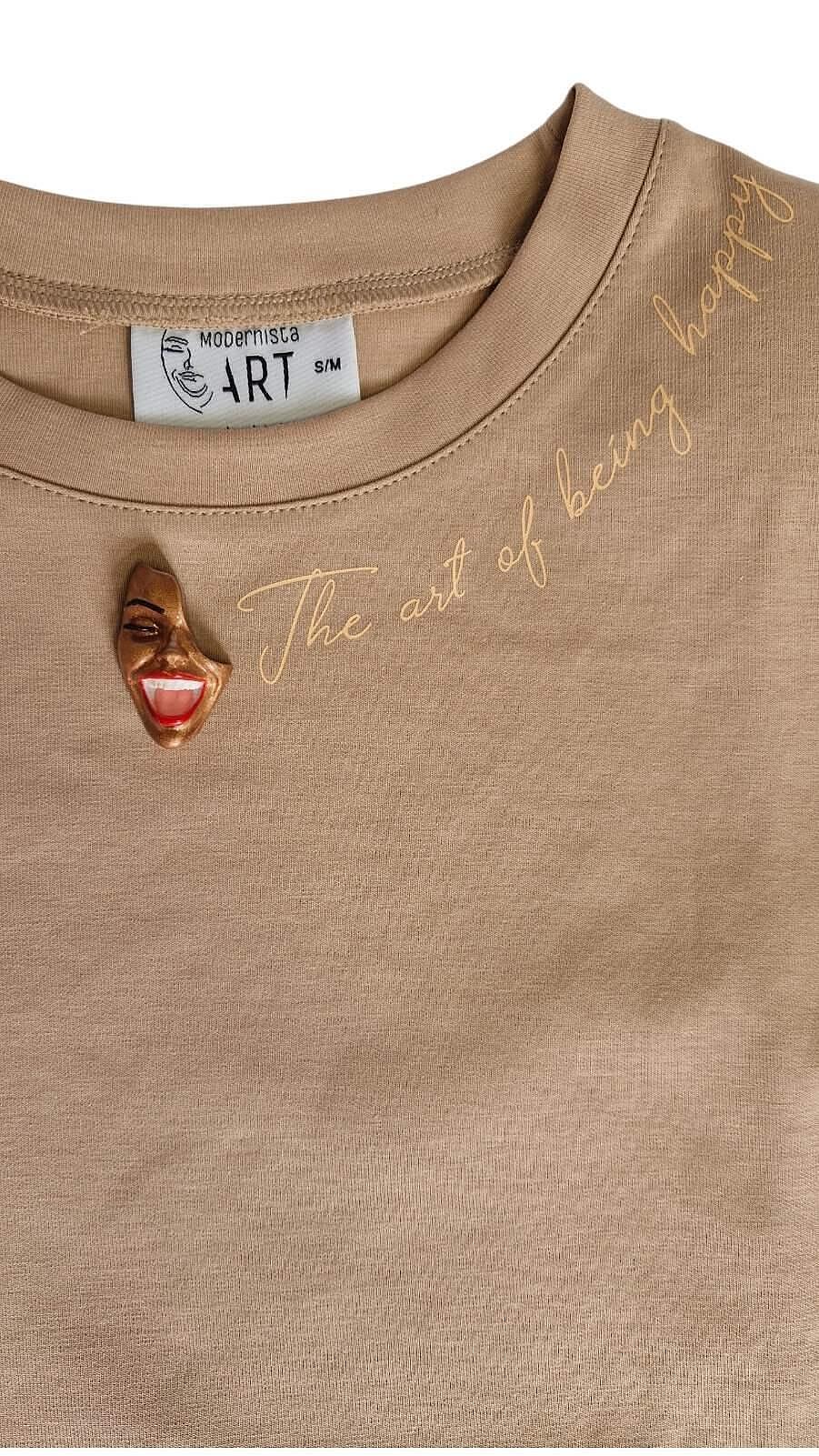 Caramel Touch kunst-T-shirt