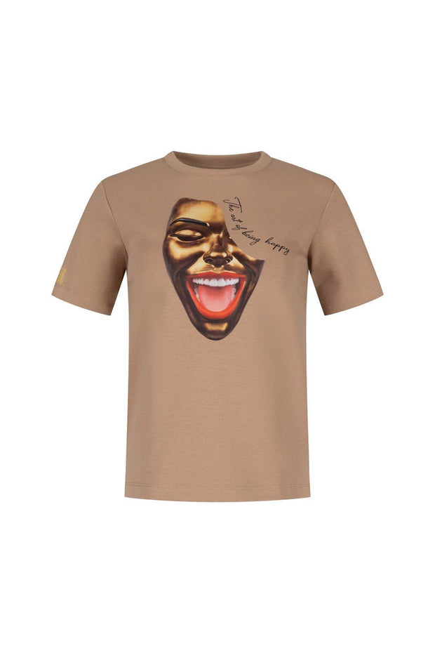 Art T-Shirt - Golden Smile by Modernista Art