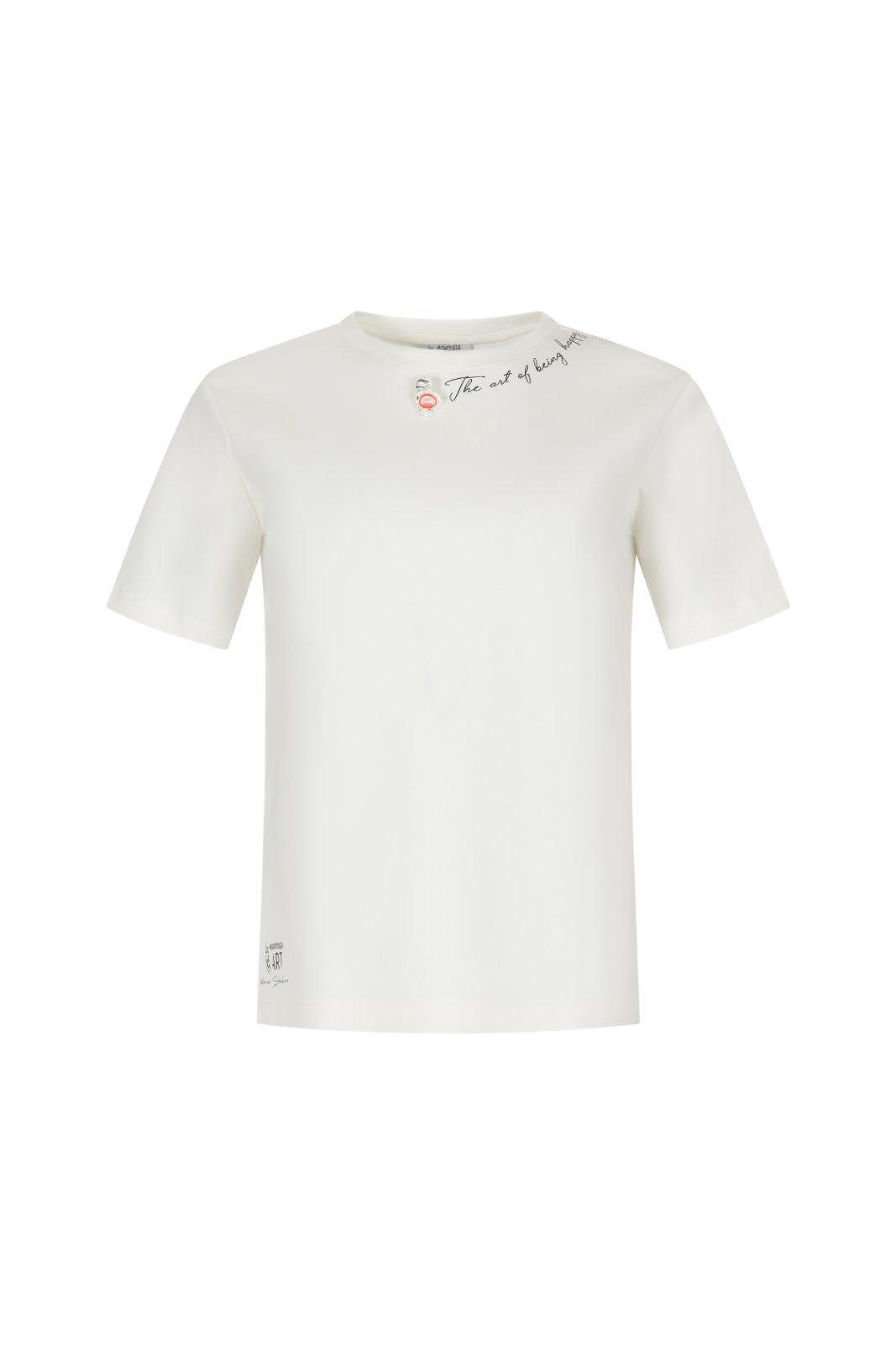 Art T-Shirt - The Art of Being Happy by Modernista Art